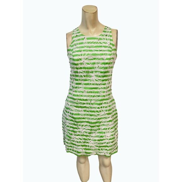 Lilly Pulitzer Pearl Cording We Will Go Dress Green size 0 - Picture 1 of 6